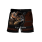 Personalized carpenter shorts featuring dark woodworking tools all-over print