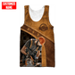 Carpenter tank top featuring tan carpenter using circular saw all-over print