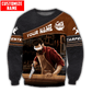 Personalized carpenter sweatshirt featuring brown diagonal band hand plane all-over print