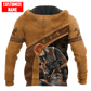 Carpenter hoodie featuring tan carpenter using circular saw all-over print, back view