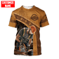 Carpenter t-shirt featuring tan carpenter using circular saw all-over print
