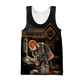 Personalized carpenter tank top featuring dark leather tools all-over print