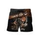 Personalized carpenter shorts featuring brown leather tools all-over print
