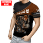 Personalized carpenter apparel featuring brown leather tools all-over print