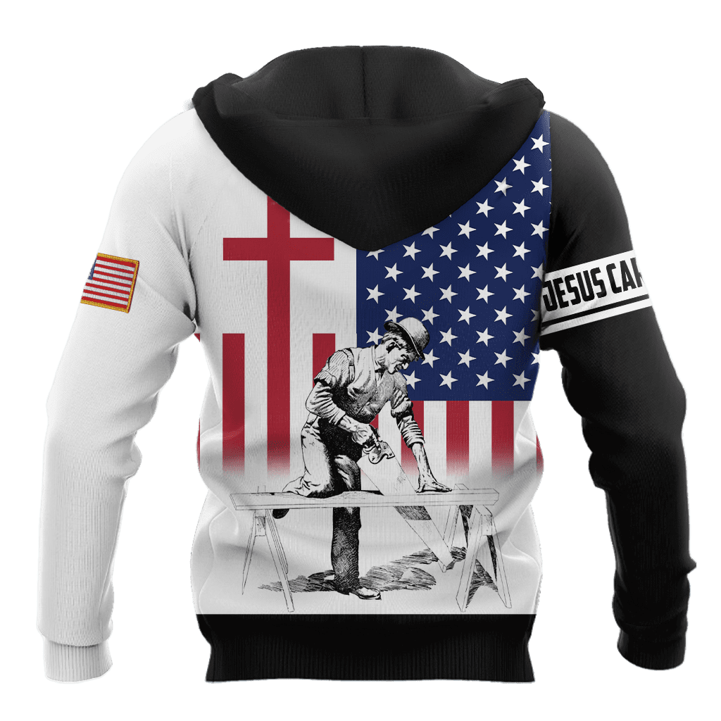 Carpenter apparel featuring jesus was a carpenter all-over print