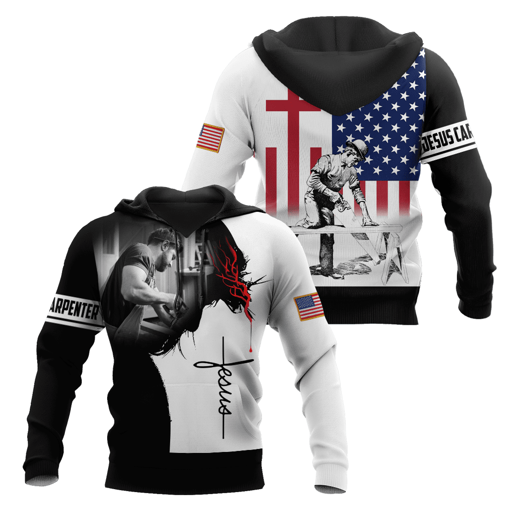 Carpenter apparel featuring jesus was a carpenter all-over print
