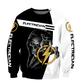 Personalized electrician sweatshirt featuring lightning skull all-over print