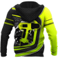 Personalized roofer apparel featuring neon yellow drill and roof frame all-over print