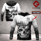 Concrete finisher hoodie featuring white grey concrete skull all-over print