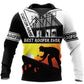Roofer hoodie featuring white sunset best roofer ever all-over print