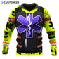Personalized EMS paramedic hoodie featuring purple star of life vest print all-over print