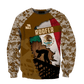 Roofer sweatshirt featuring Mexican flag roofer silhouette and camouflage all-over print