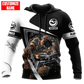 Personalized plumber hoodie featuring black white plumber at work all-over print