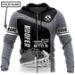 Personalized roofer zip hoodie featuring grey steel plate and roof frame all-over print