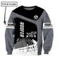 Personalized roofer sweatshirt featuring grey steel plate and roof frame all-over print