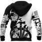 Roofer apparel featuring black white tools all-over print