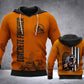 Concrete finisher hoodie featuring orange concrete mixer and illustrated back panel all-over print