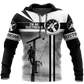 Personalized electrician hoodie featuring black white trade all-over print
