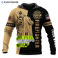 Personalized firefighter hoodie featuring firefighter rope illustration all-over print