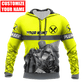 Personalized plumber hoodie featuring yellow plumber at work all-over print