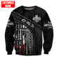 Personalized mechanic sweatshirt featuring black tool box print all-over print