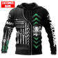Personalized mechanic zip hoodie featuring skull tool box all-over print, zip-front design