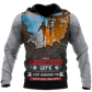 Personalized electrician hoodie featuring storm powerline all-over print