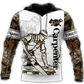 Personalized carpenter hoodie featuring white camouflage woodworker all-over print