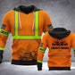 Concrete finisher hoodie featuring orange vest print and concrete finisher back lettering all-over print