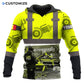 Personalized concrete cutter hoodie featuring yellow gear print heavy equipment all-over print