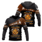 Personalized carpenter hoodie featuring brown carpenter not yelling quote all-over print