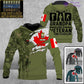 Personalized Canada Soldier/ Veteran Camo With Name And Rank Hoodie 3D Printed - 2207230001