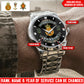 Personalized Netherlands Soldier/Veteran with Name and Rank Diamond-Cut Bezel Watch - 1761350401