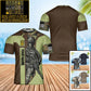 Personalized Germany Soldier/ Veteran Camo With Name And Rank T-shirt 3D Printed - 17070048