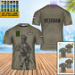 T-shirt personnalisé avec camouflage soldat/vétéran néerlandais avec nom et grade imprimé en 3D - 0502240002