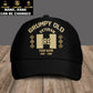 Casquette de baseball camouflage personnalisée avec rang et nom pour soldat/ancien combattant irlandais Grumpy Veteran - 1309230001