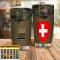 Personalized Swiss Veteran/ Soldier With Rank And Name Camo Tumbler All Over Printed - 0206230001 - D04