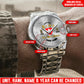 Personalized Swiss Soldier/Veteran with Name, Year and Rank Diamond-Cut Bezel Watch - 17623008