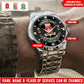 Personalized Italy Soldier/Veteran with Name and Rank Diamond-Cut Bezel Watch - 1761350401
