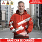 Personalized Canada Soldier/Veteran Camo with Name Hoodie Sweater All Over Printed - 1762905601