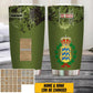 Personalized Denmark Veteran/ Soldier With Rank And Name Camo Tumbler All Over Printed - 3105230001 - D04