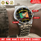 Personalized Ireland Soldier/Veteran with Name, Year and Rank Diamond-Cut Bezel Watch - 17622144