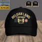 Personalized Rank And Name Belgium Soldier/Veterans Camo Baseball Cap Gold Version - 16892928