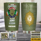 Personalized Ireland Veteran/ Soldier With Rank And Name Camo Tumbler - 17085600