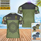 Personalisiertes irisches Soldat-/Veteranen-T-Shirt im Camouflage-Stil mit Namen und Rang, 3D-Druck – 0602240003