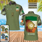 Personalized Ireland Soldier/ Veteran Camo With Name And Rank POLO 3D Printed- 1306230001