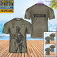 Personalized Finland Solider/ Veteran Camo With Name And Rank T-Shirt 3D Printed - 1707091202