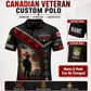 Personalized Canada Soldier/Veteran with Name and Rank Polo All Over Printed - QK1779753613