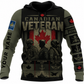 Personalized Canada Soldier/Veteran with Name & Rank Hoodie All Over Printed - TH1779235203