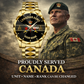 Personalized Canada Soldier/ Veteran With Rank and Name Gentleman Crystal Metal Watch - 17388000
